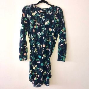 Floral long sleeve dress